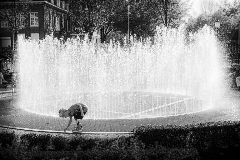 Amsterdam Rijksmuseum Fountain with Boy